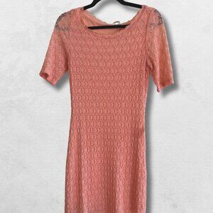 Coral Knit Dress